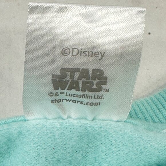 Disney Star Wars Youth Size Large 10-12 Sweatshirt R2-D2 Graphic Green NWOT - Picture 4 of 14